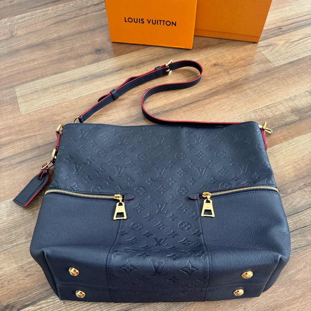 Louis Vuitton Melie Marine Rouge Empriente Leather